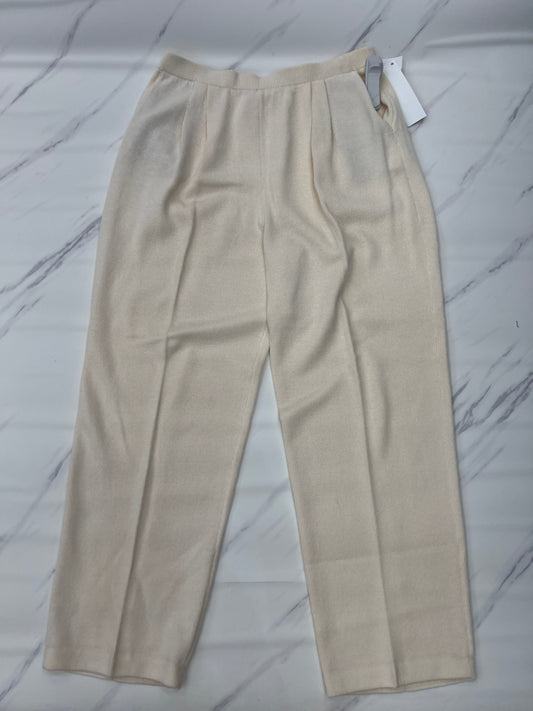 Pants Designer By St John Collection In Cream, Size: 12