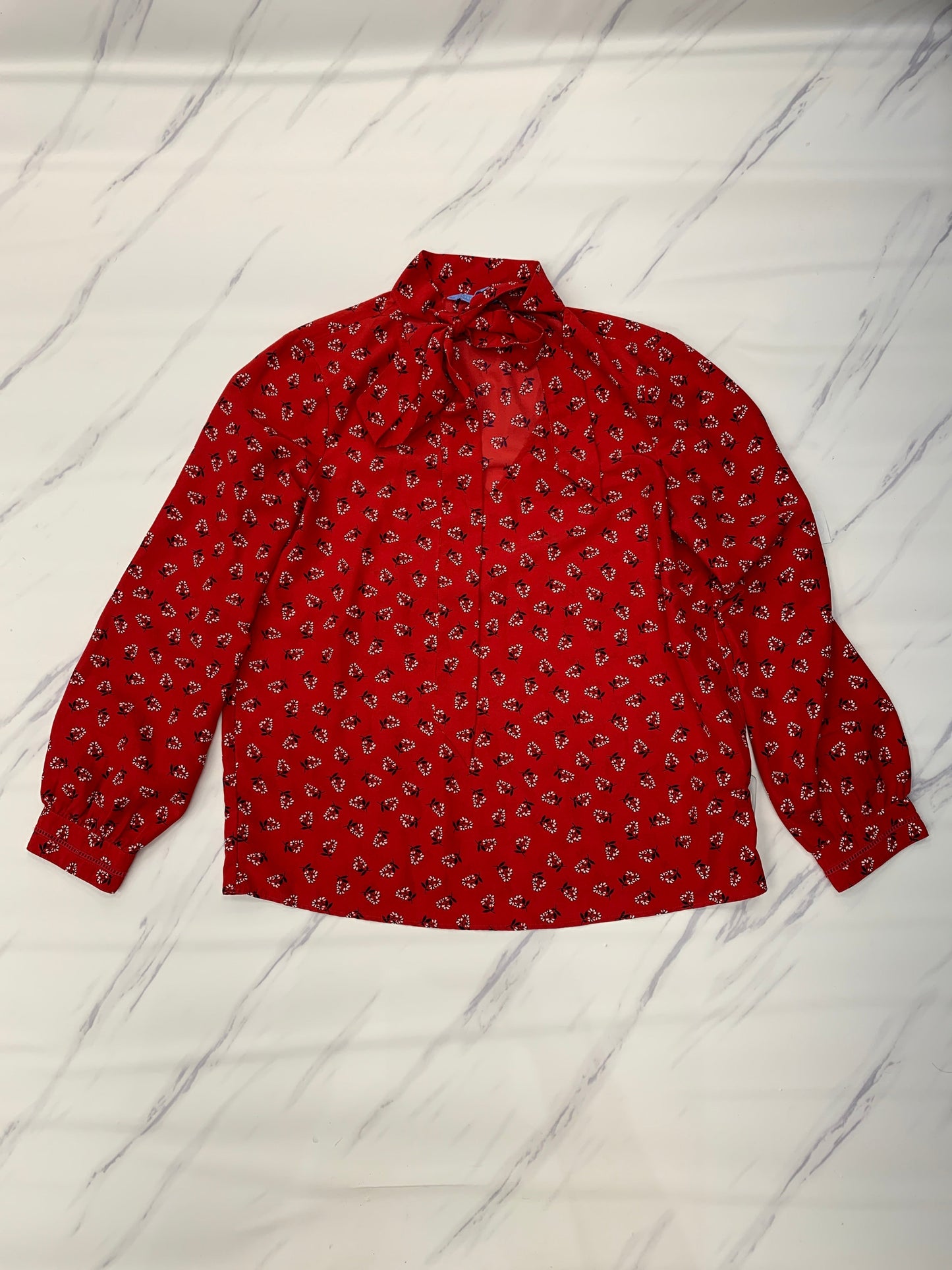 Top Long Sleeve By Draper James In Red, Size: M