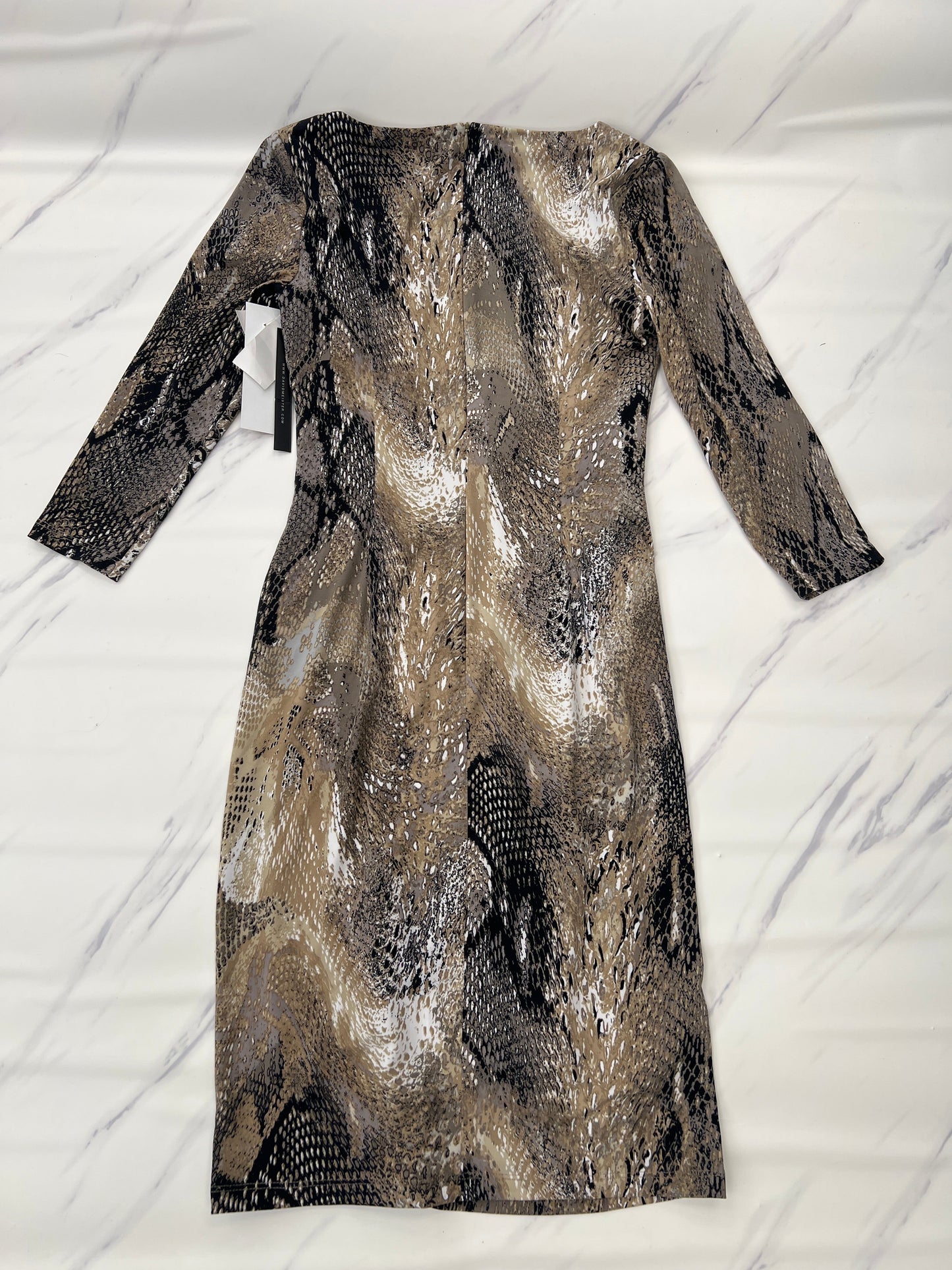 Dress Designer By David Meister In Snakeskin Print, Size: 2