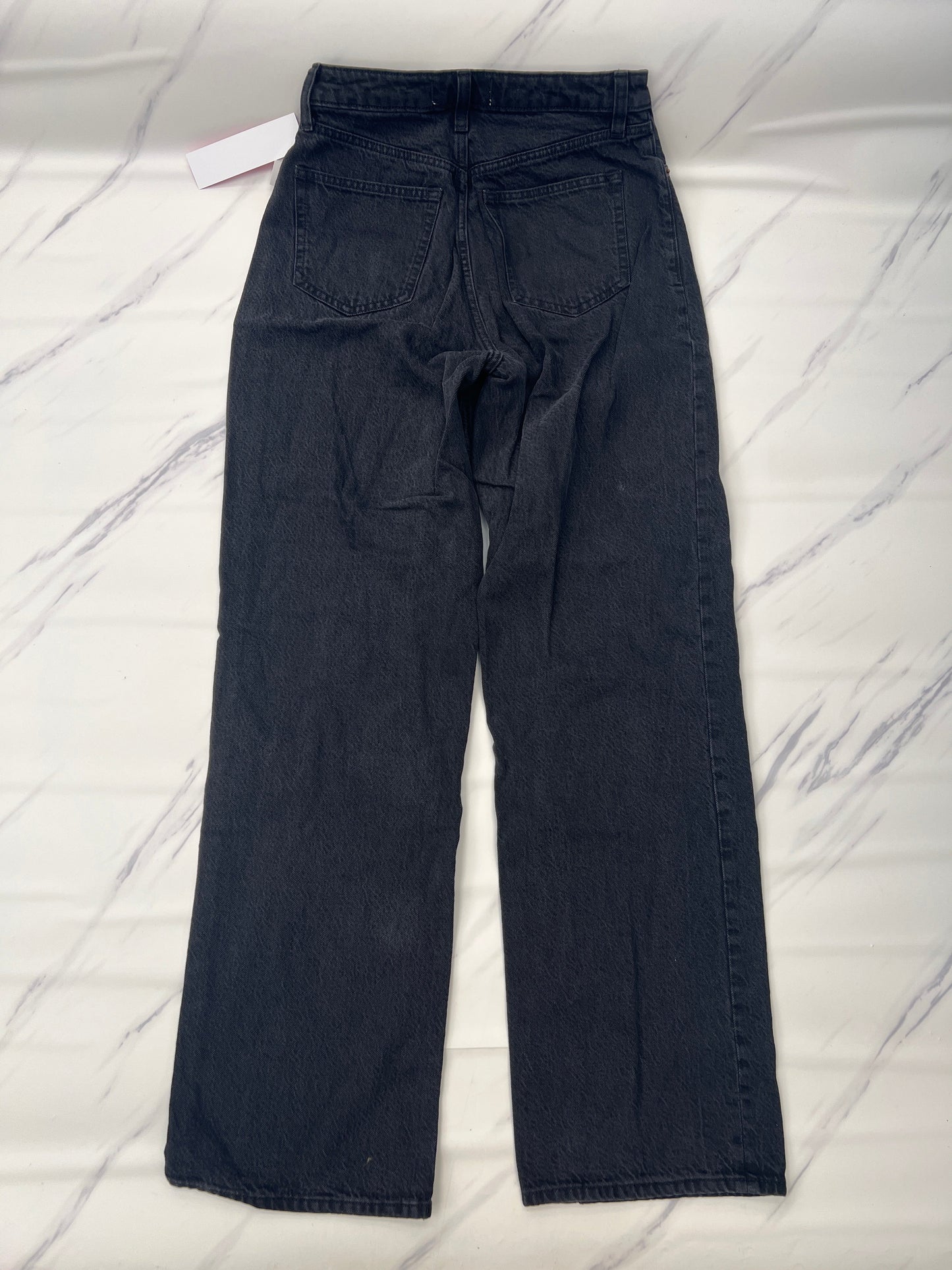 Jeans Straight By Abercrombie And Fitch In Black, Size: 0