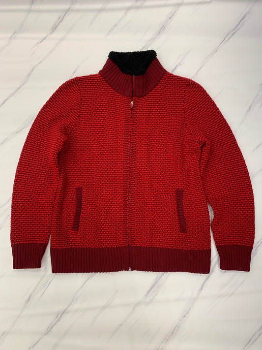 Sweater Cardigan By Cmb In Red, Size: Xl