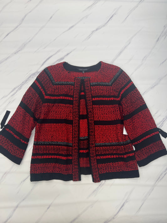 Sweater Cardigan By Ming Wang In Red, Size: L