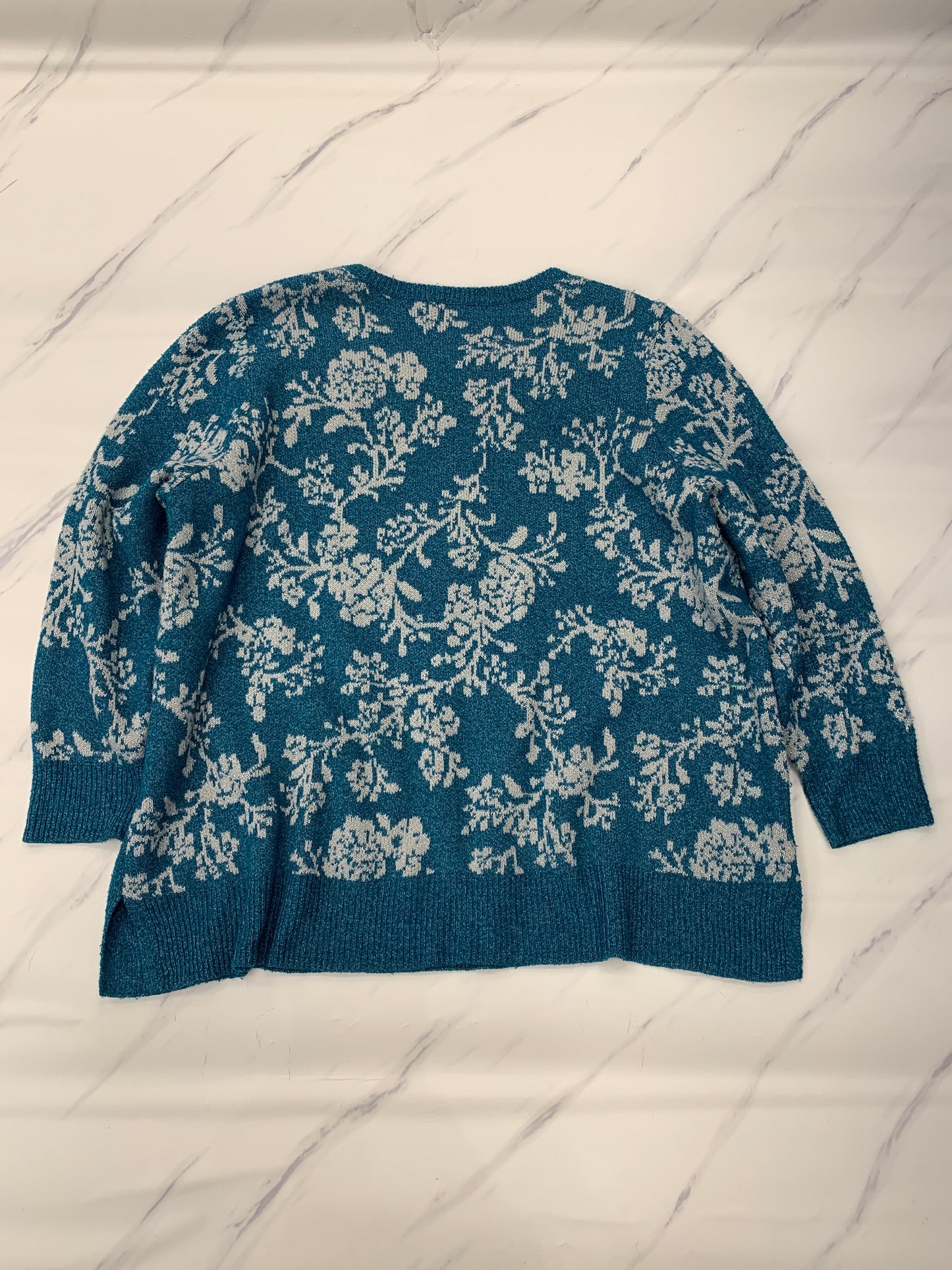 Sweater By Croft And Barrow In Blue, Size: 3x