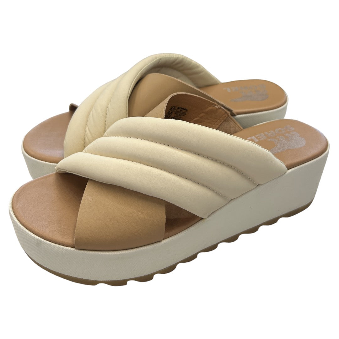 Sandals Flats By Sorel In Tan, Size: 8.5