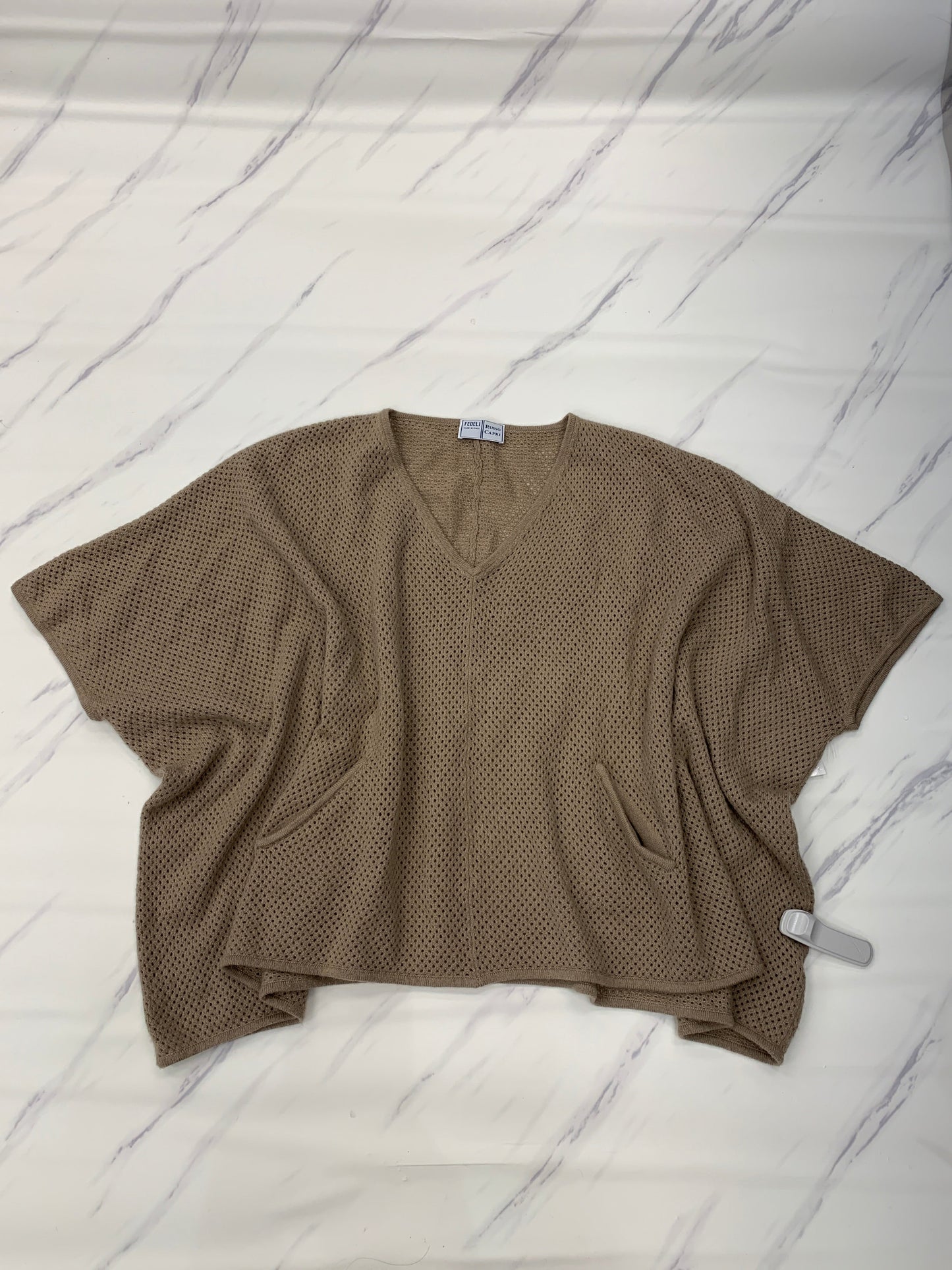 Poncho By Clothes Mentor In Brown