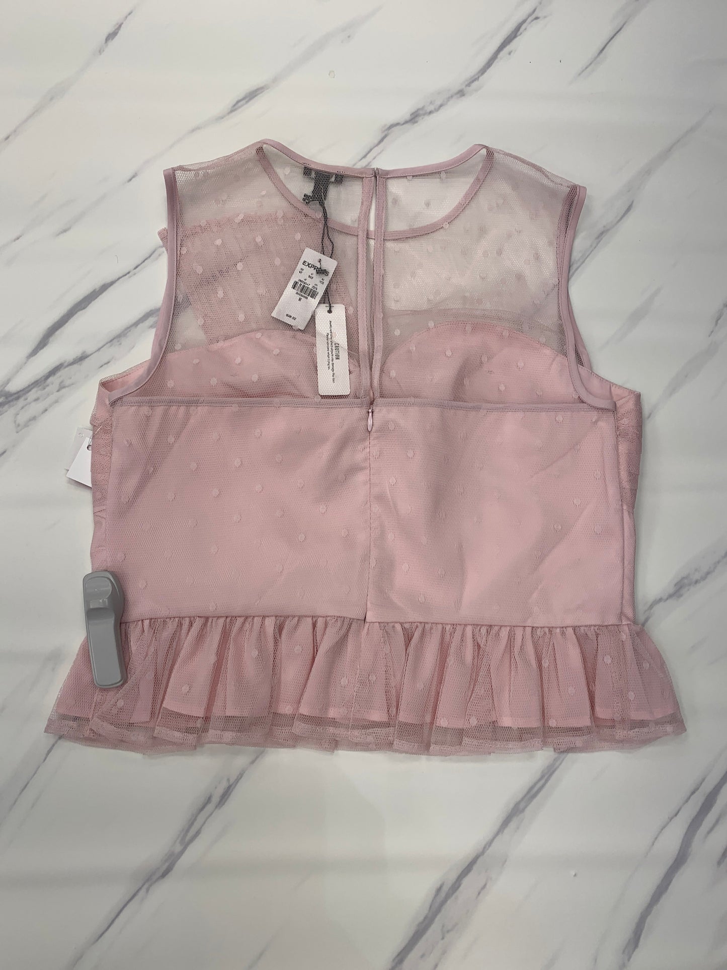 Top Sleeveless By Express In Pink, Size: M