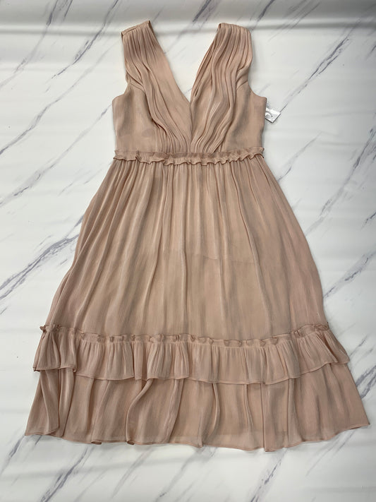 Dress Party Midi By Bcbgmaxazria In Peach, Size: 4