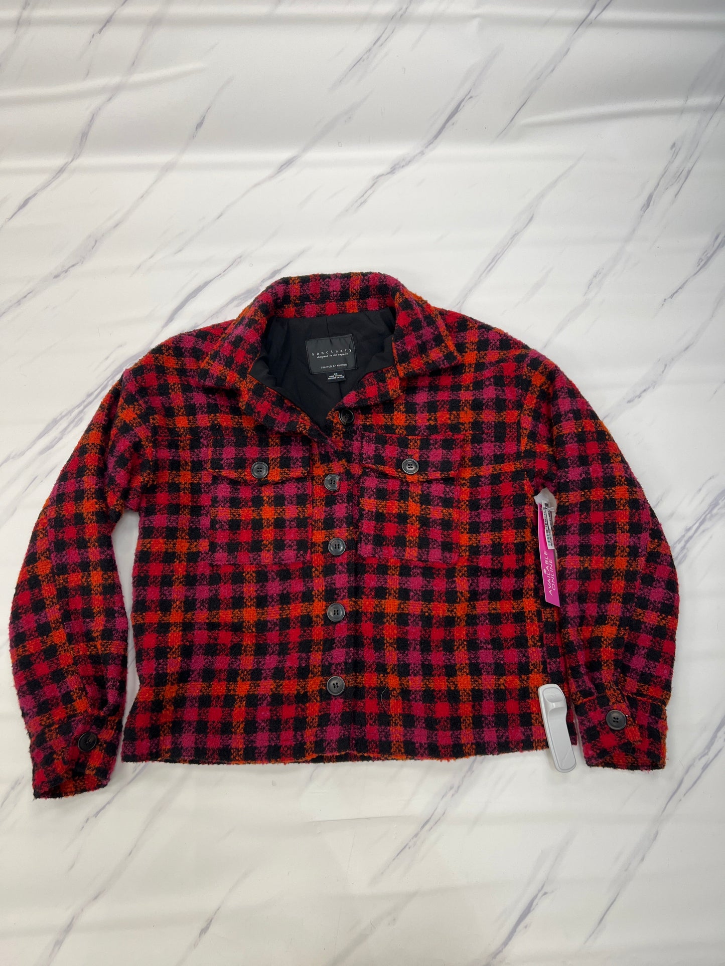 Jacket Other By Sanctuary In Plaid Pattern, Size: Xs