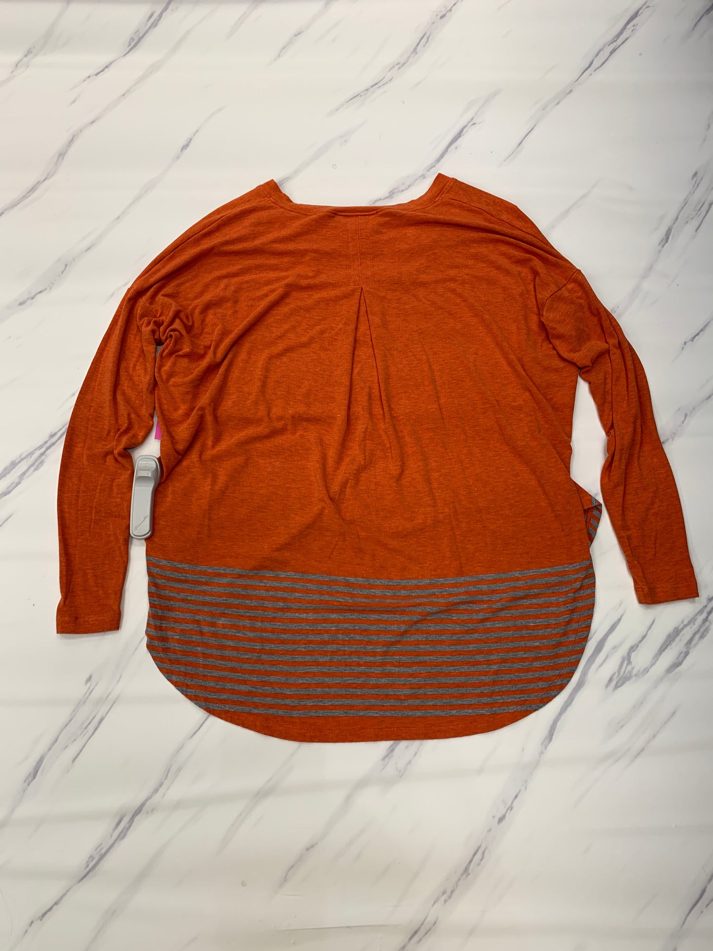 Top Long Sleeve By Cabi In Orange, Size: Xxs