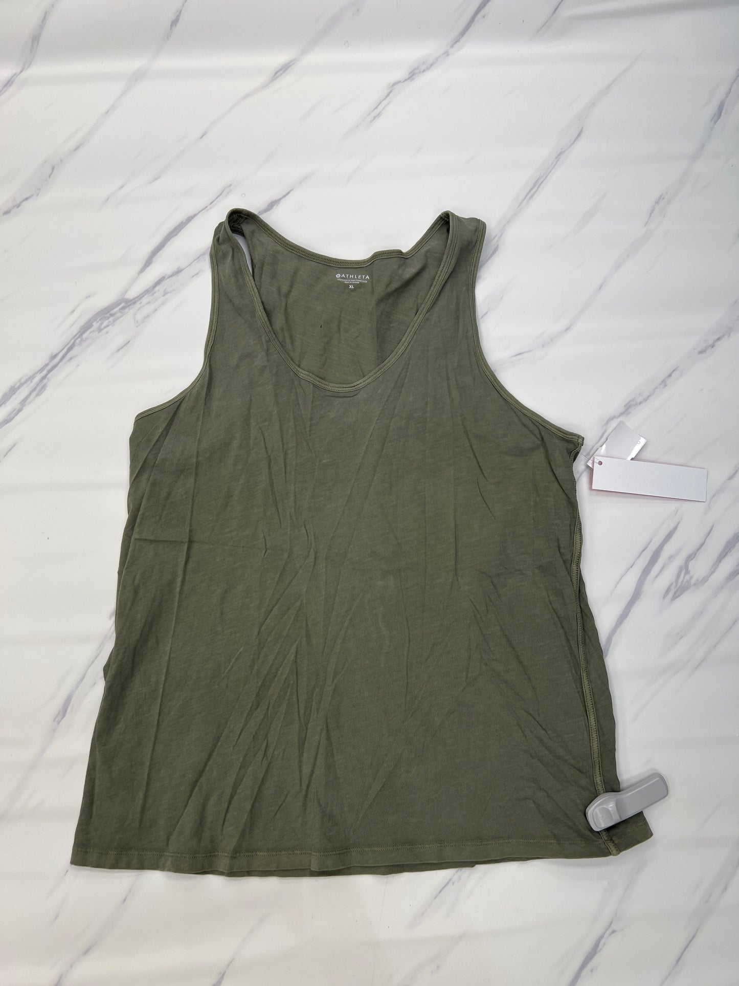 Athletic Tank Top By Athleta In Green, Size: Xl