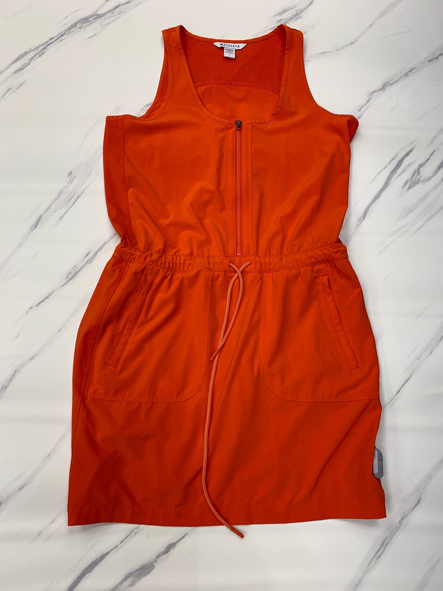 Dress Casual Midi By Athleta In Orange, Size: 4