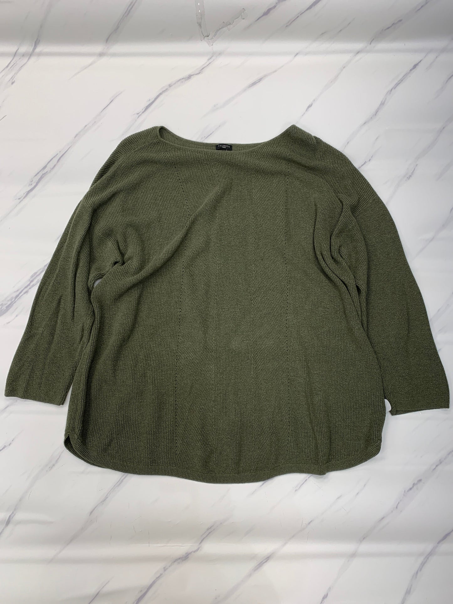 Sweater By Talbots In Green, Size: 3x