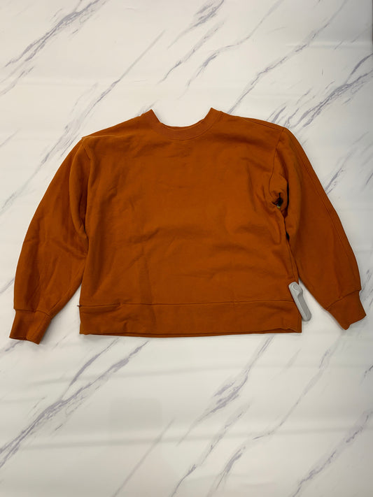 Athletic Sweatshirt Crewneck By Athleta In Orange, Size: S