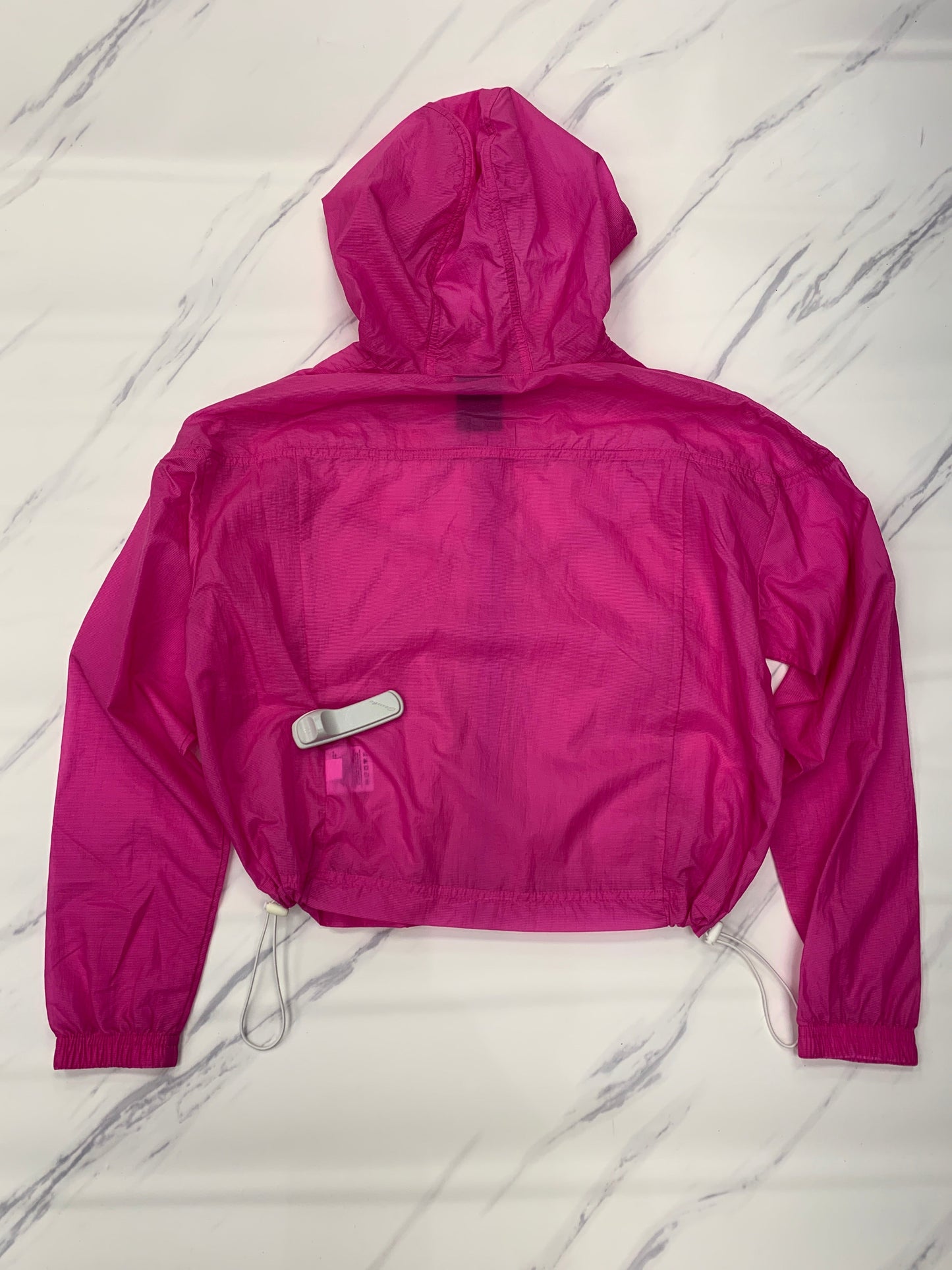 Athletic Jacket By Nike Apparel In Pink, Size: M