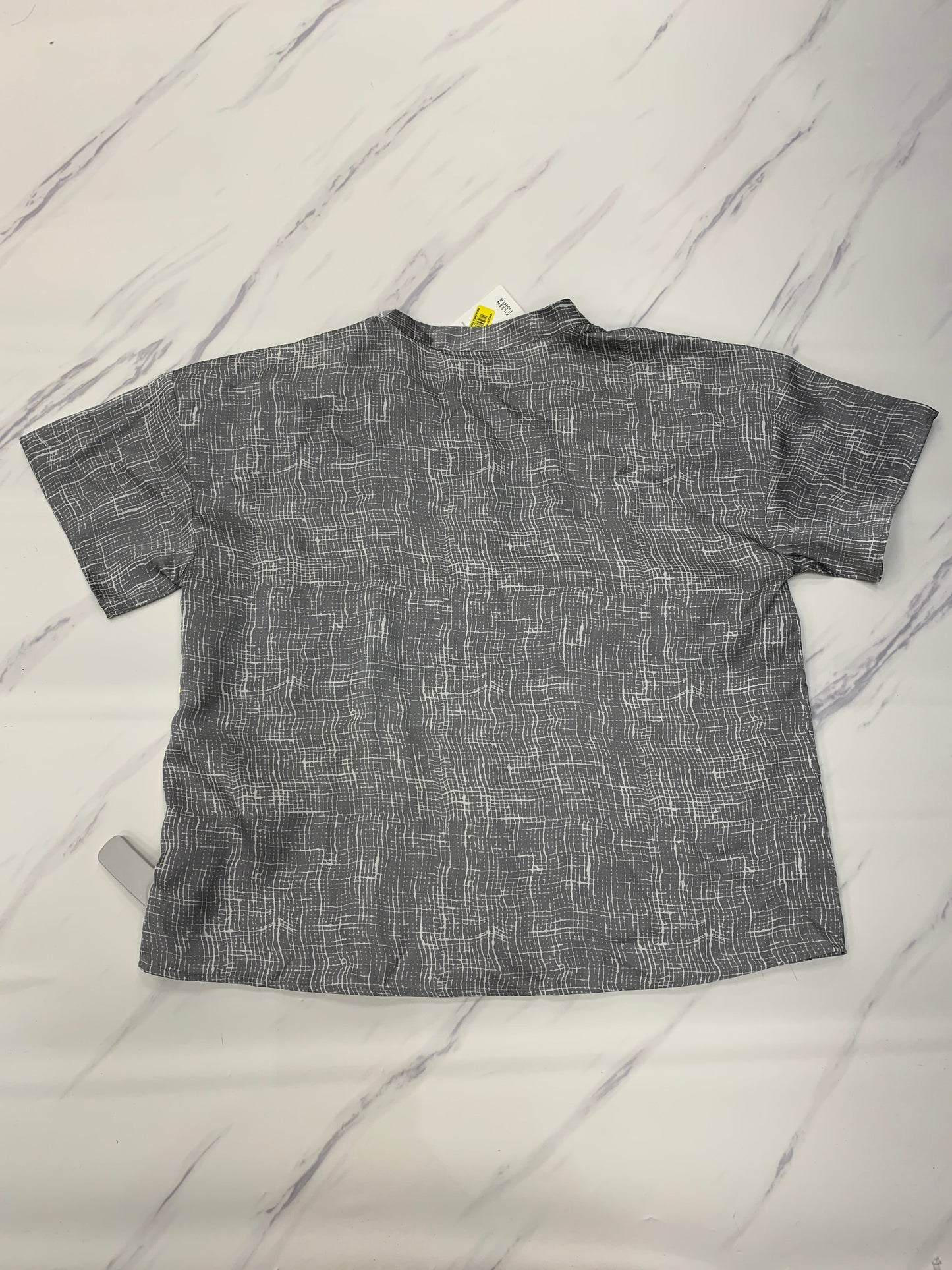 Top Short Sleeve Designer By Eileen Fisher In Grey, Size: Mp