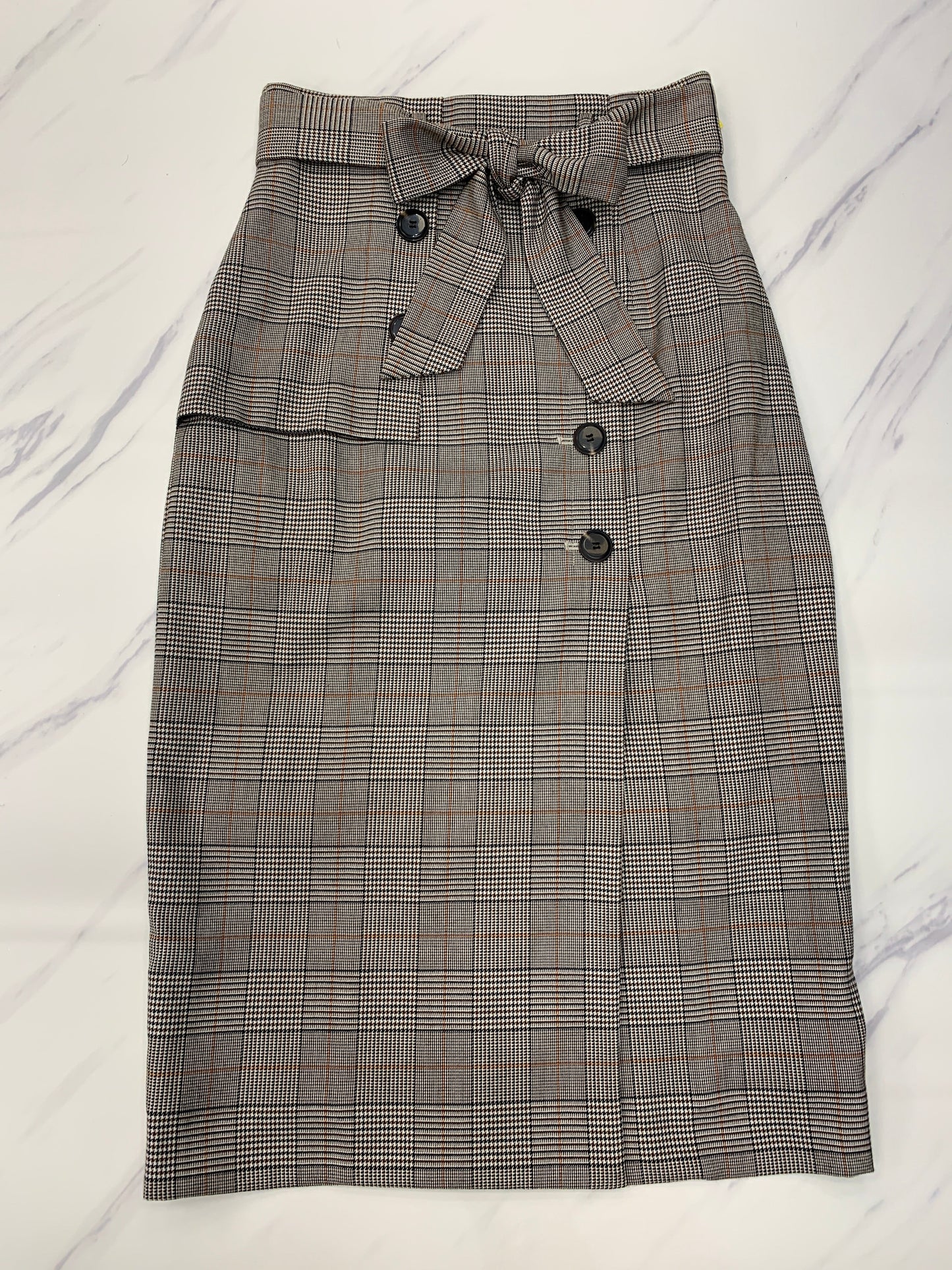 Skirt Midi By Antonio Melani In Plaid Pattern, Size: 0