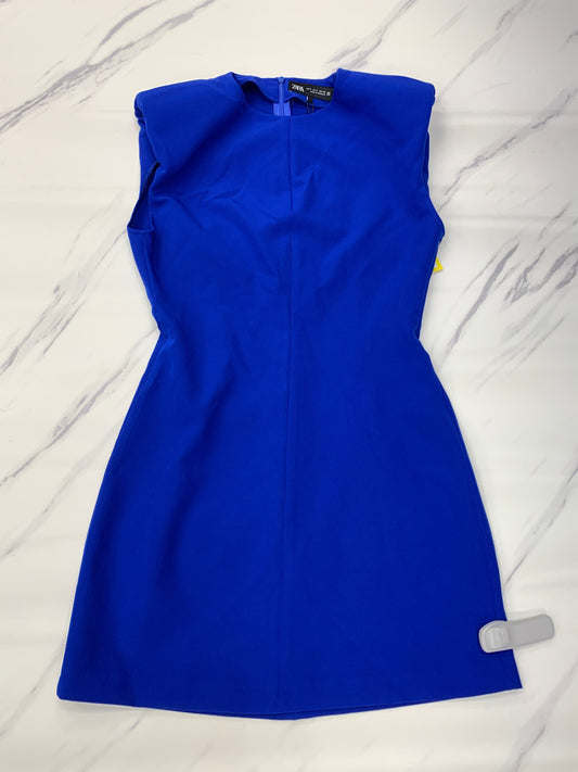 Dress Party Midi By Zara In Blue, Size: S