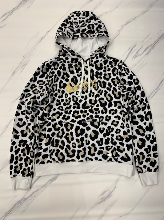 Athletic Sweatshirt Hoodie By Nike Apparel In Animal Print, Size: S