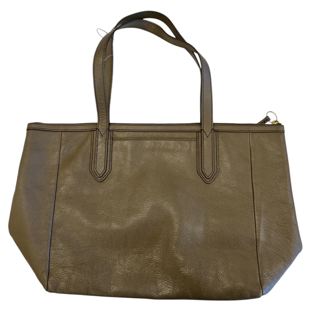 Tote Leather By Fossil, Size: Medium