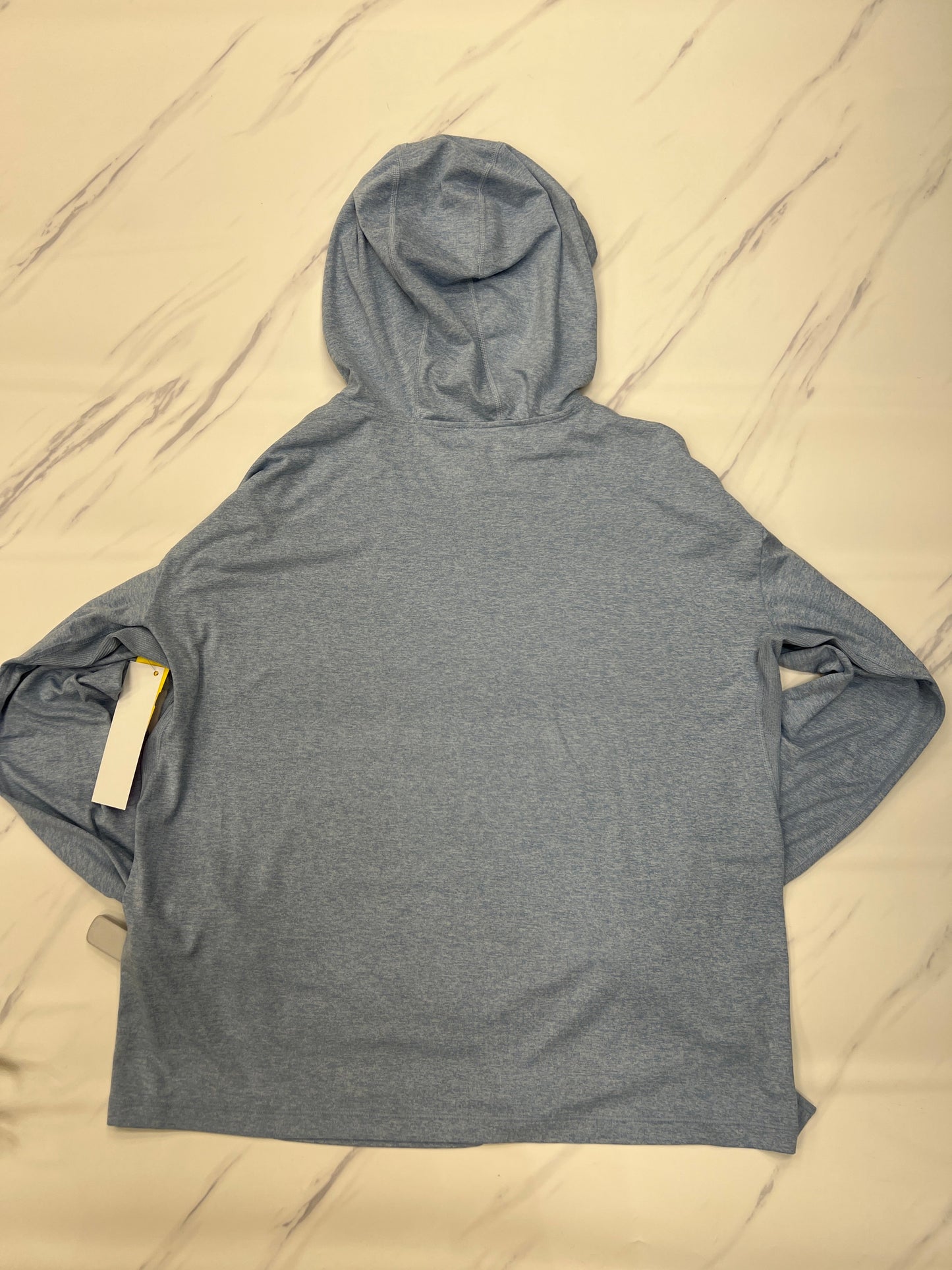 Athletic Top Long Sleeve Hoodie By Athleta In Blue, Size: L