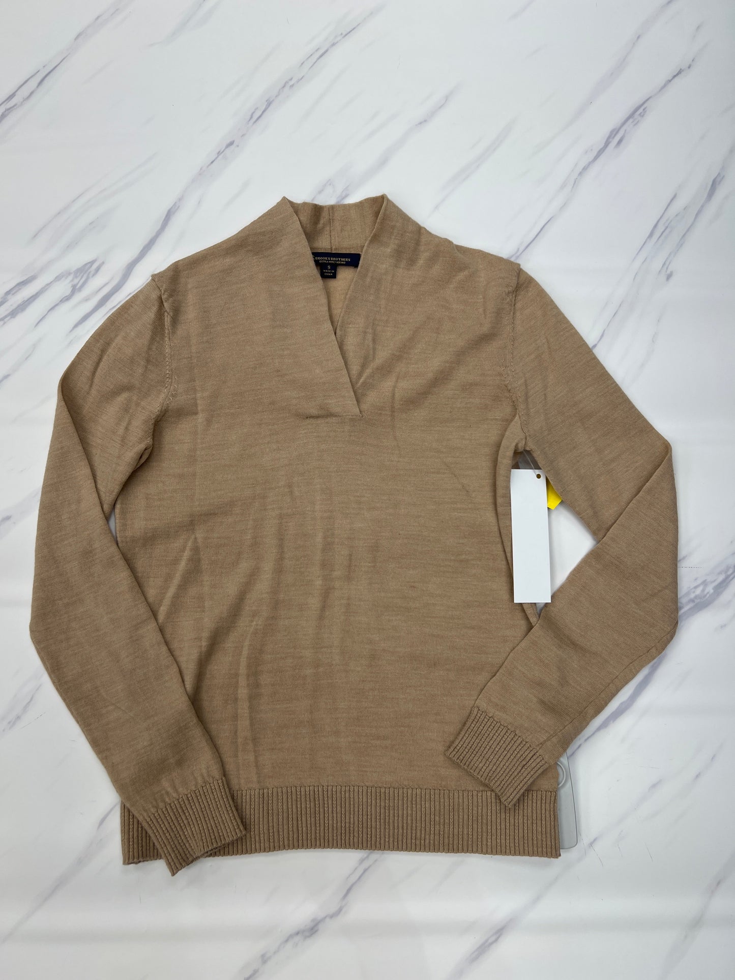 Sweater By Brooks Brothers In Tan, Size: S