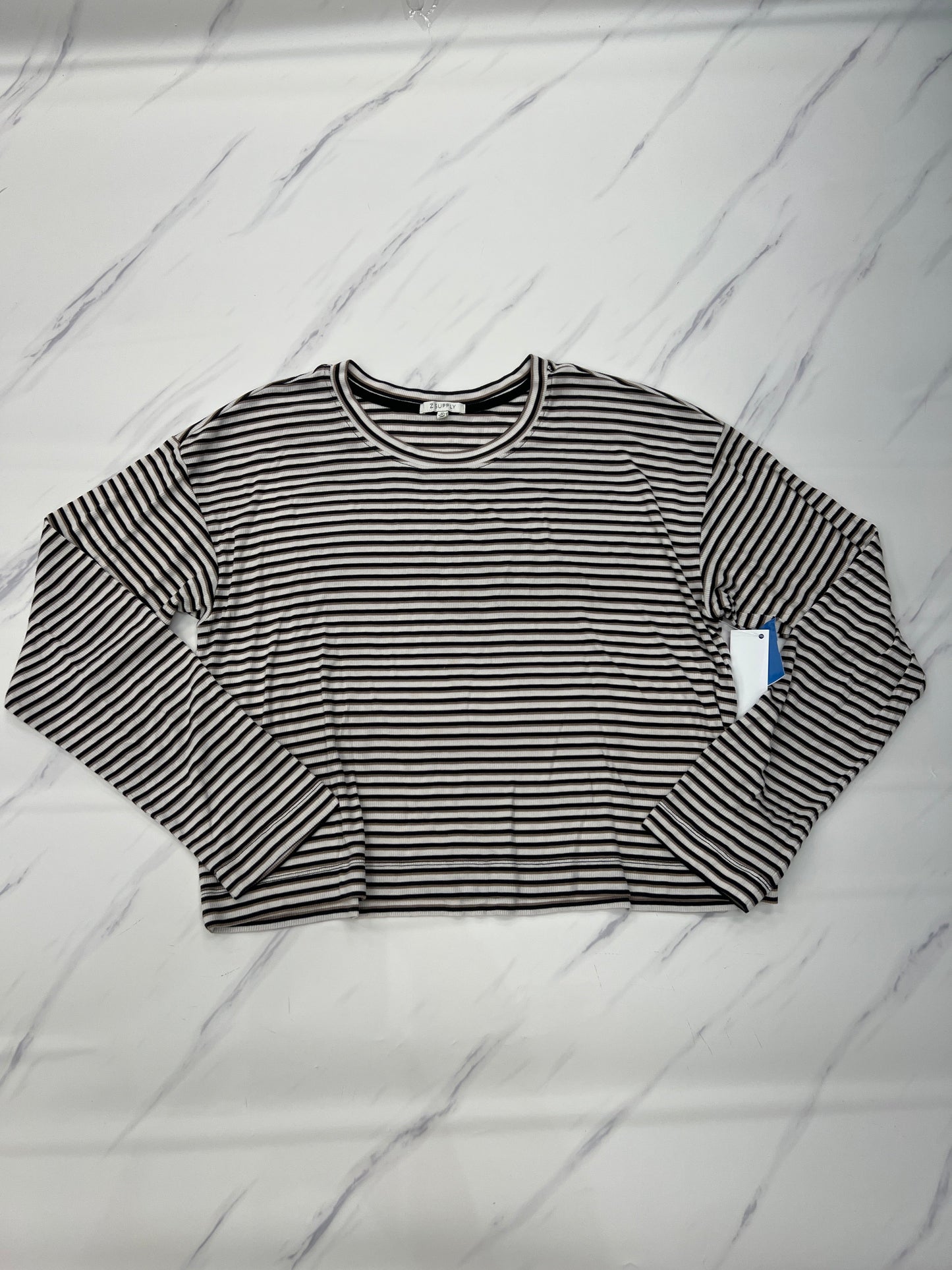 Top Long Sleeve By Z Supply In Striped Pattern, Size: Xl