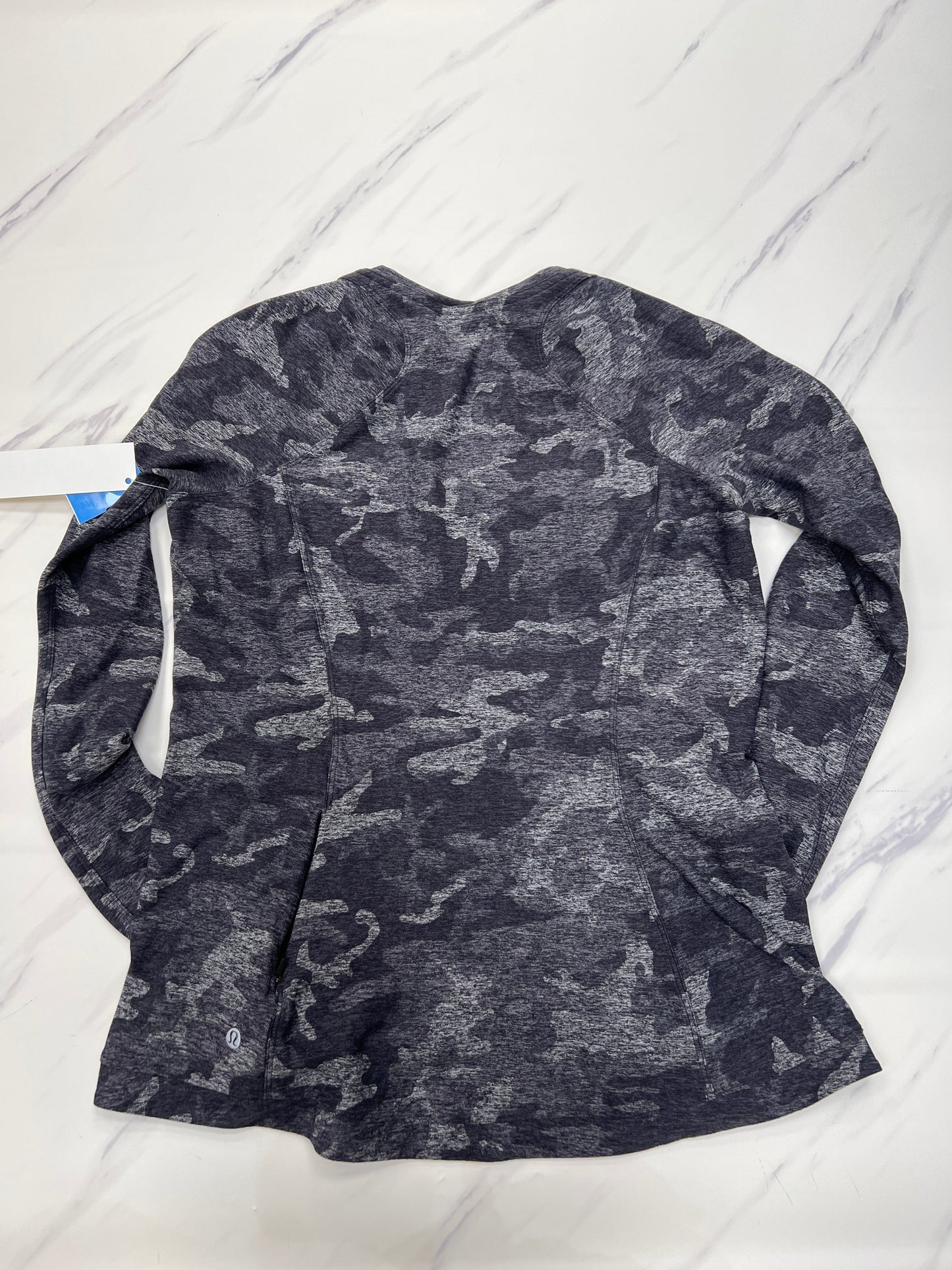 Athletic Top Long Sleeve Crewneck By Lululemon In Camouflage Print, Size: 12