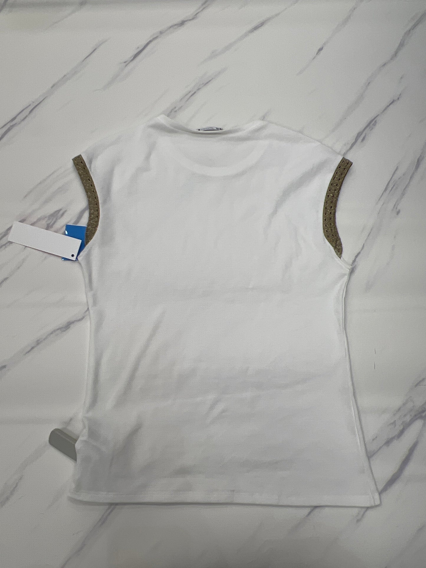 Top Sleeveless By Zara In White, Size: L