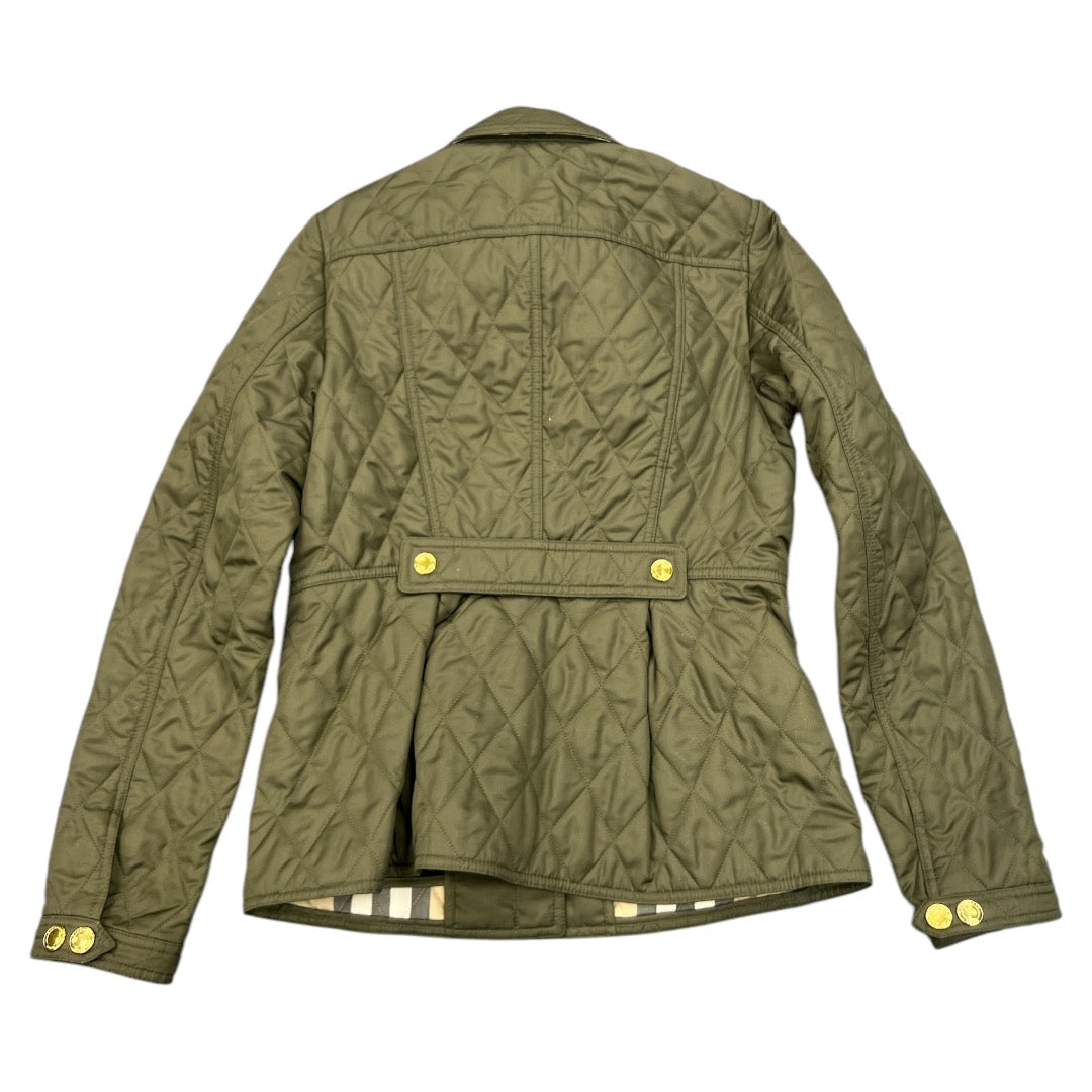 Jacket Luxury Designer By Burberry In Green, Size: S