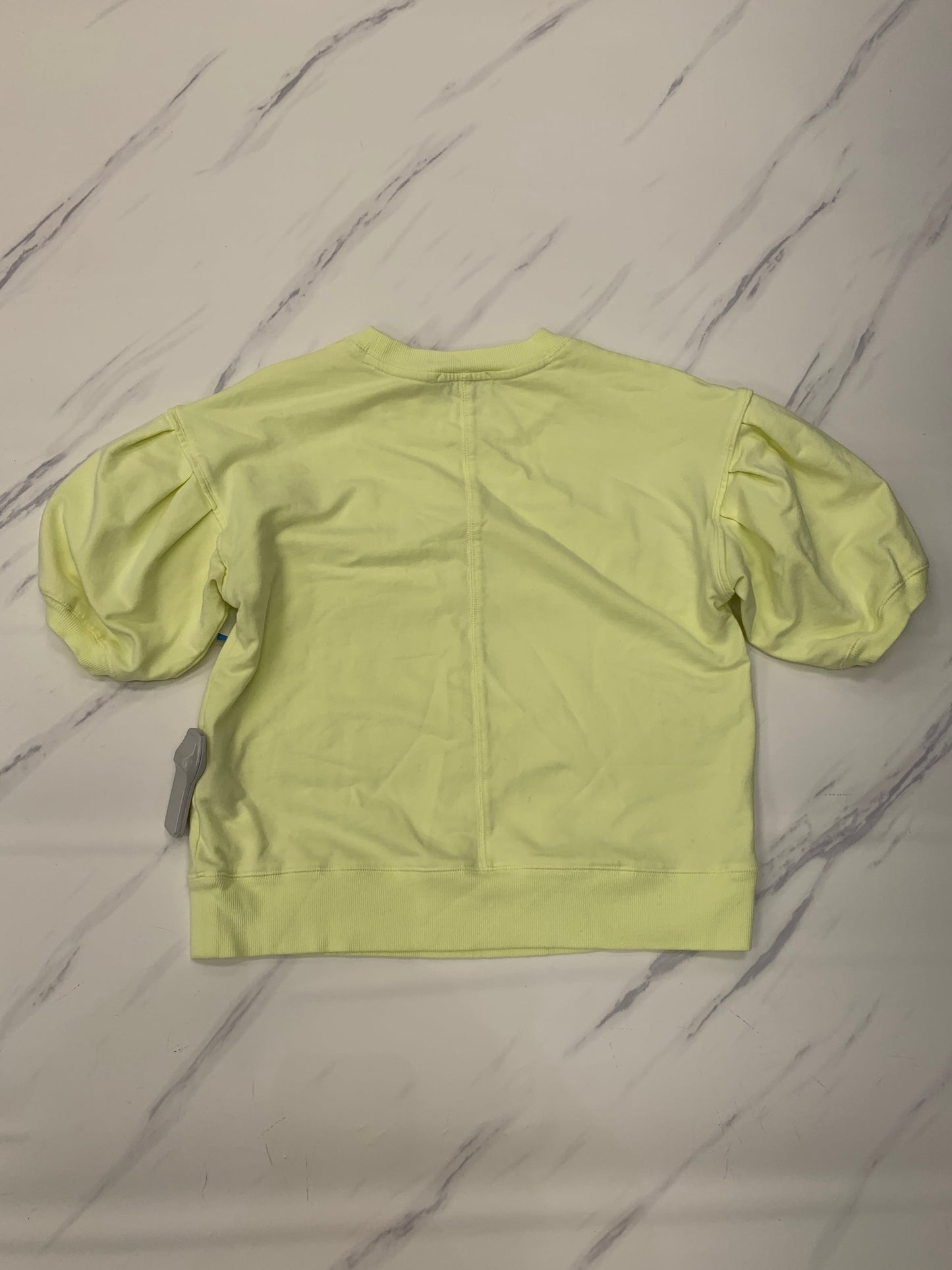 Top Short Sleeve By Evereve In Yellow, Size: S