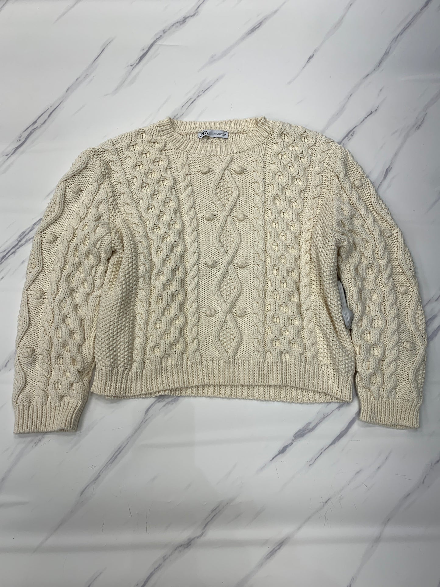 Sweater By Zara In Cream, Size: M