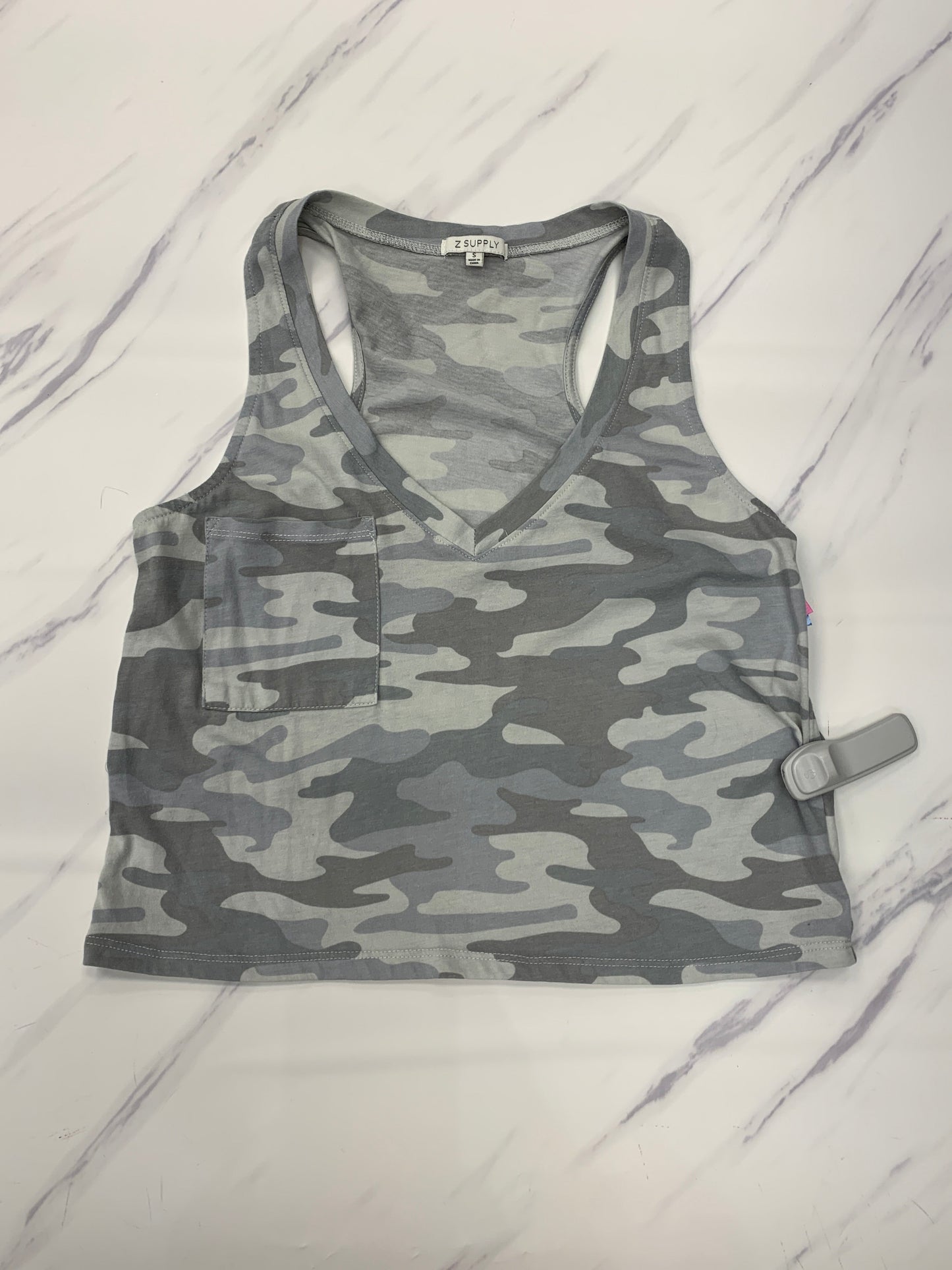 Athletic Tank Top By Z Supply In Grey, Size: S