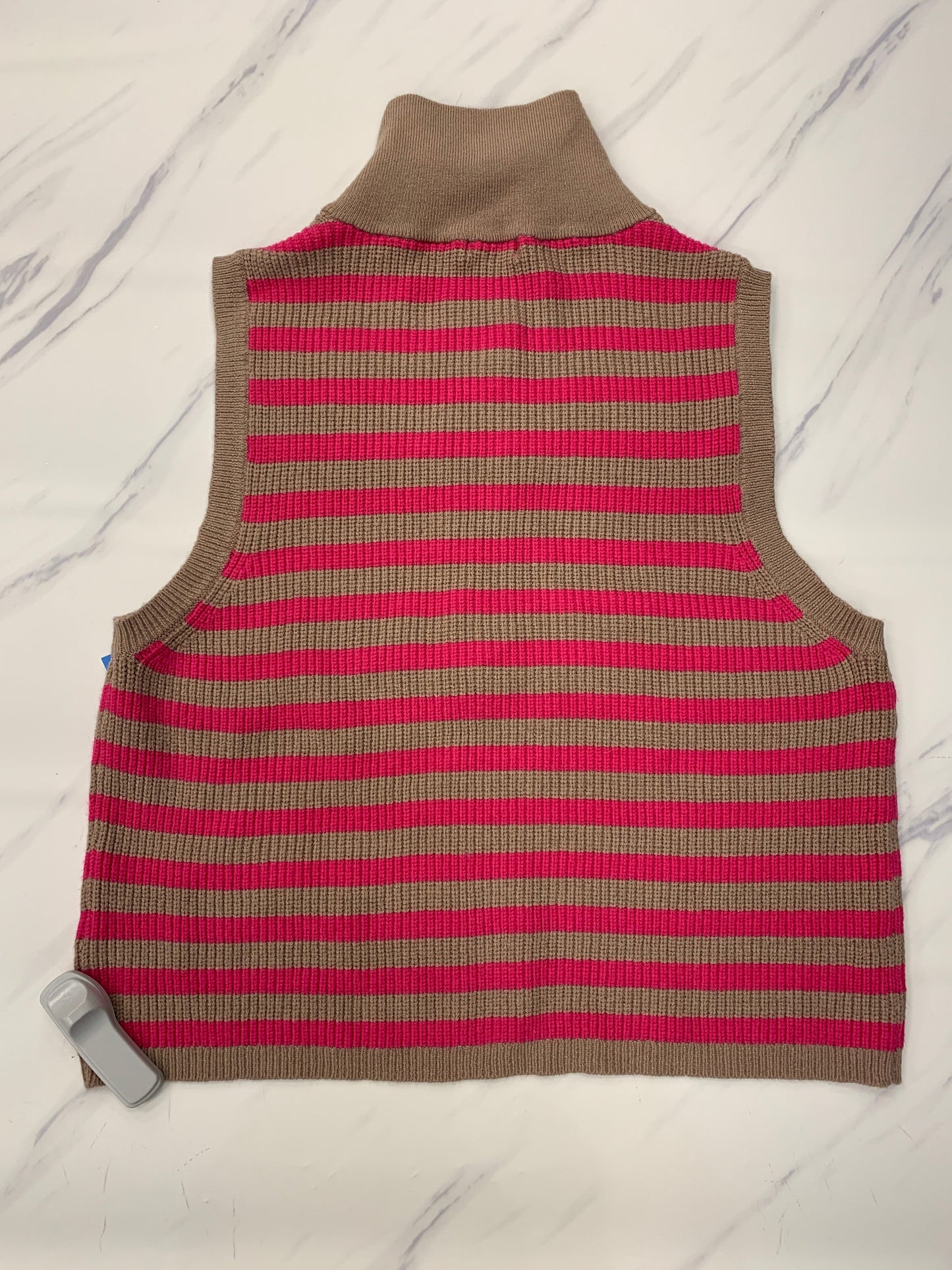 Vest Sweater By 525 In Striped Pattern, Size: Xl