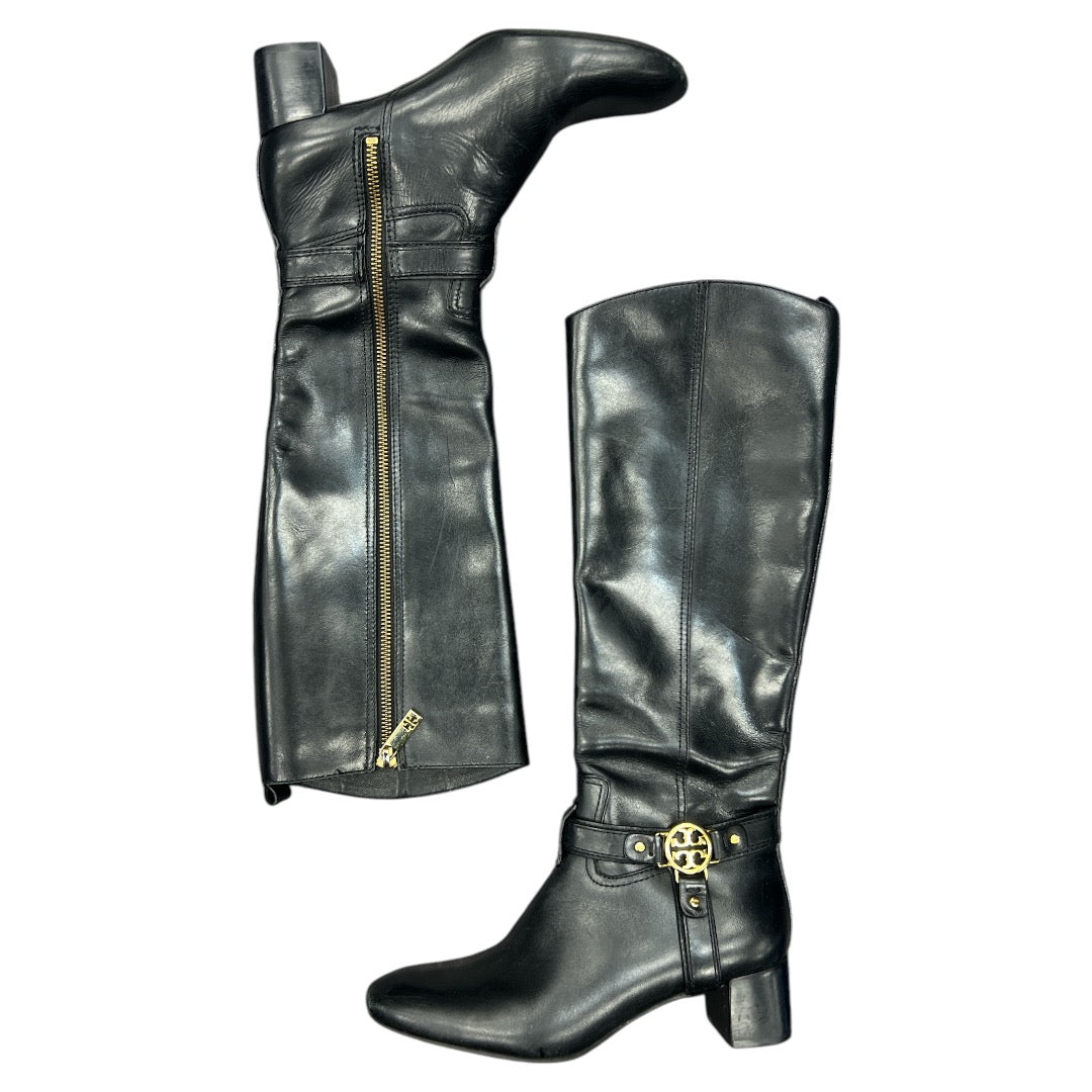 Boots Designer By Tory Burch In Black, Size: 6.5