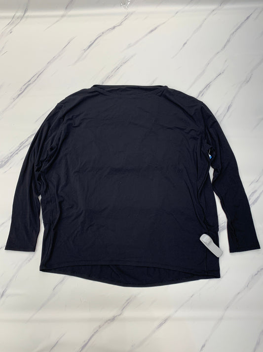 Athletic Top Long Sleeve Crewneck By Lululemon In Black, Size: 10