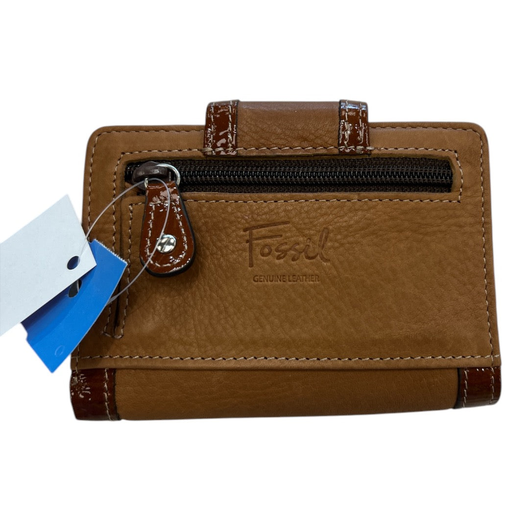 Wallet Leather By Fossil, Size: Small