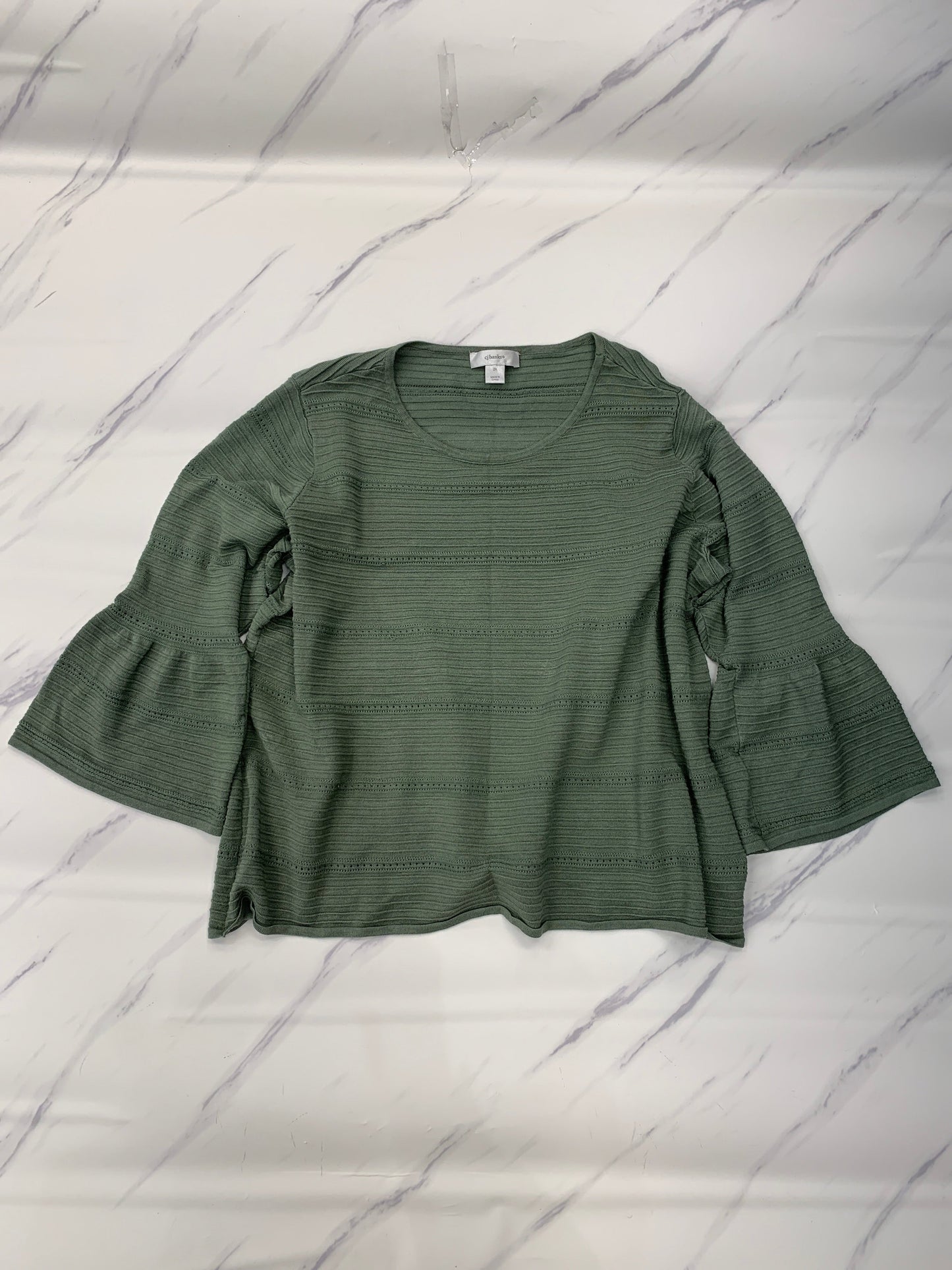 Sweater By Cj Banks In Green, Size: 2x