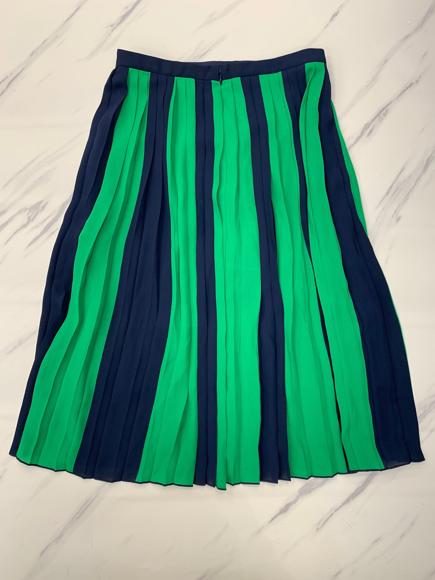 Skirt Midi By J. Crew In Blue & Green, Size: 4p