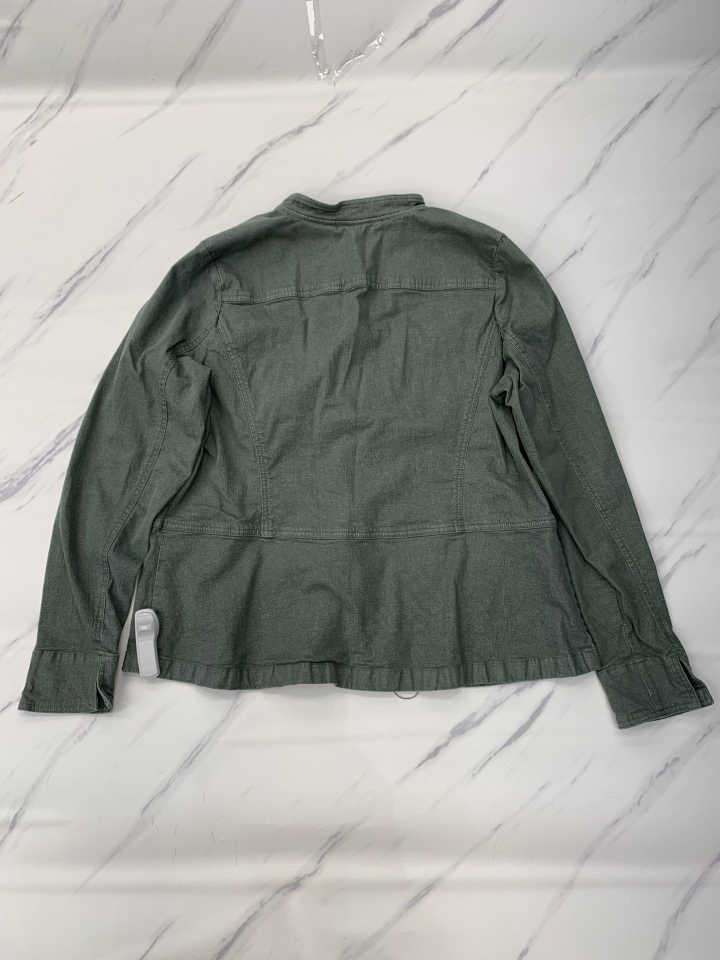 Jacket Denim By Denim And Company In Green, Size: Xl