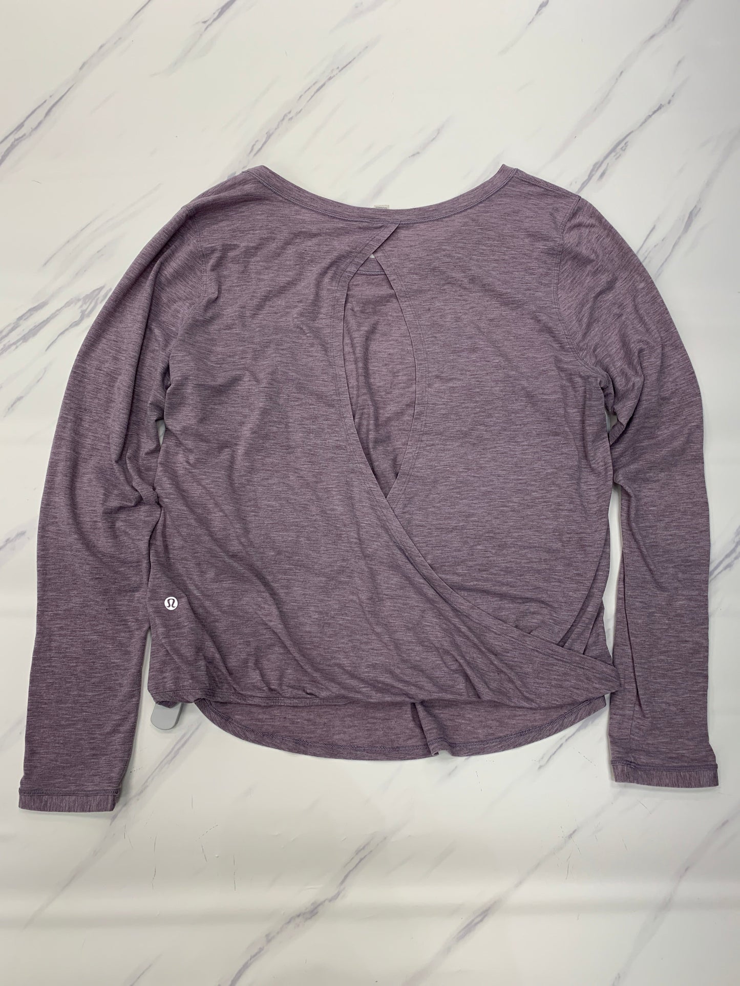 Athletic Top Long Sleeve Crewneck By Lululemon In Purple, Size: 10