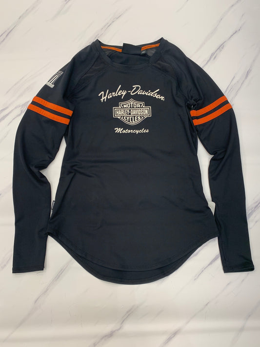 Top Long Sleeve By Harley Davidson In Black, Size: S