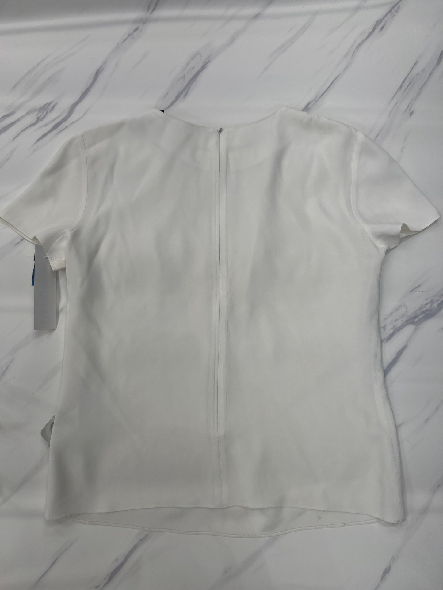 Top Short Sleeve By Emporio Armani In White, Size: S