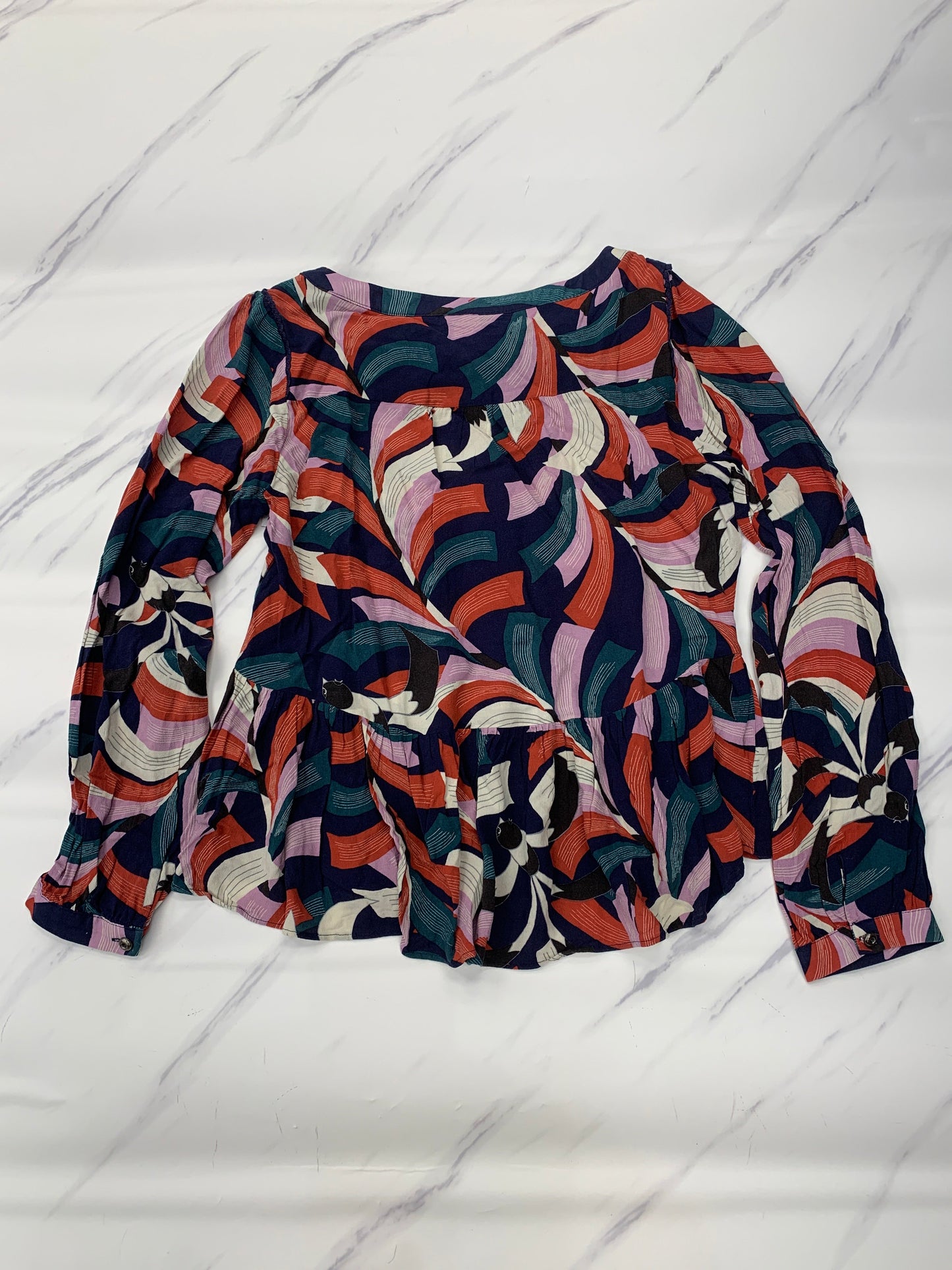 Top Long Sleeve By Maeve In Multi-colored, Size: M