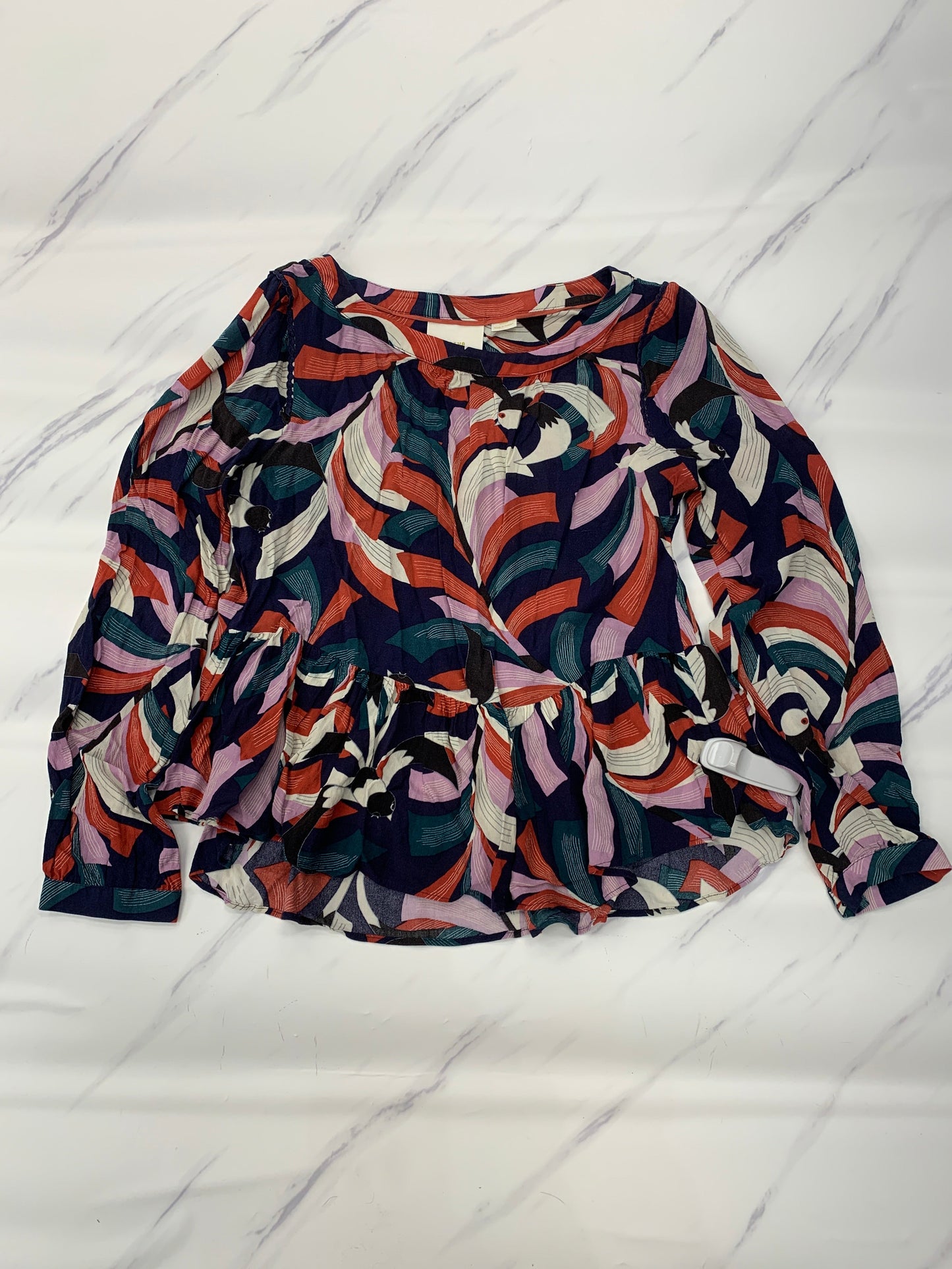 Top Long Sleeve By Maeve In Multi-colored, Size: M