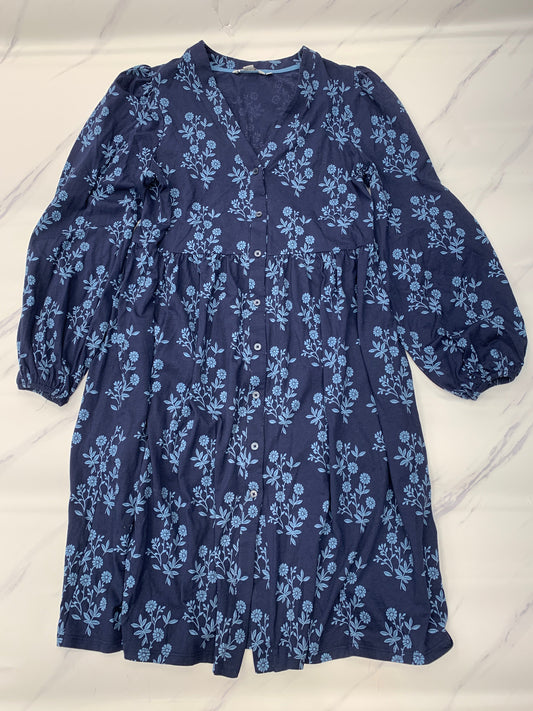 Dress Casual Midi By Boden In Blue, Size: 8