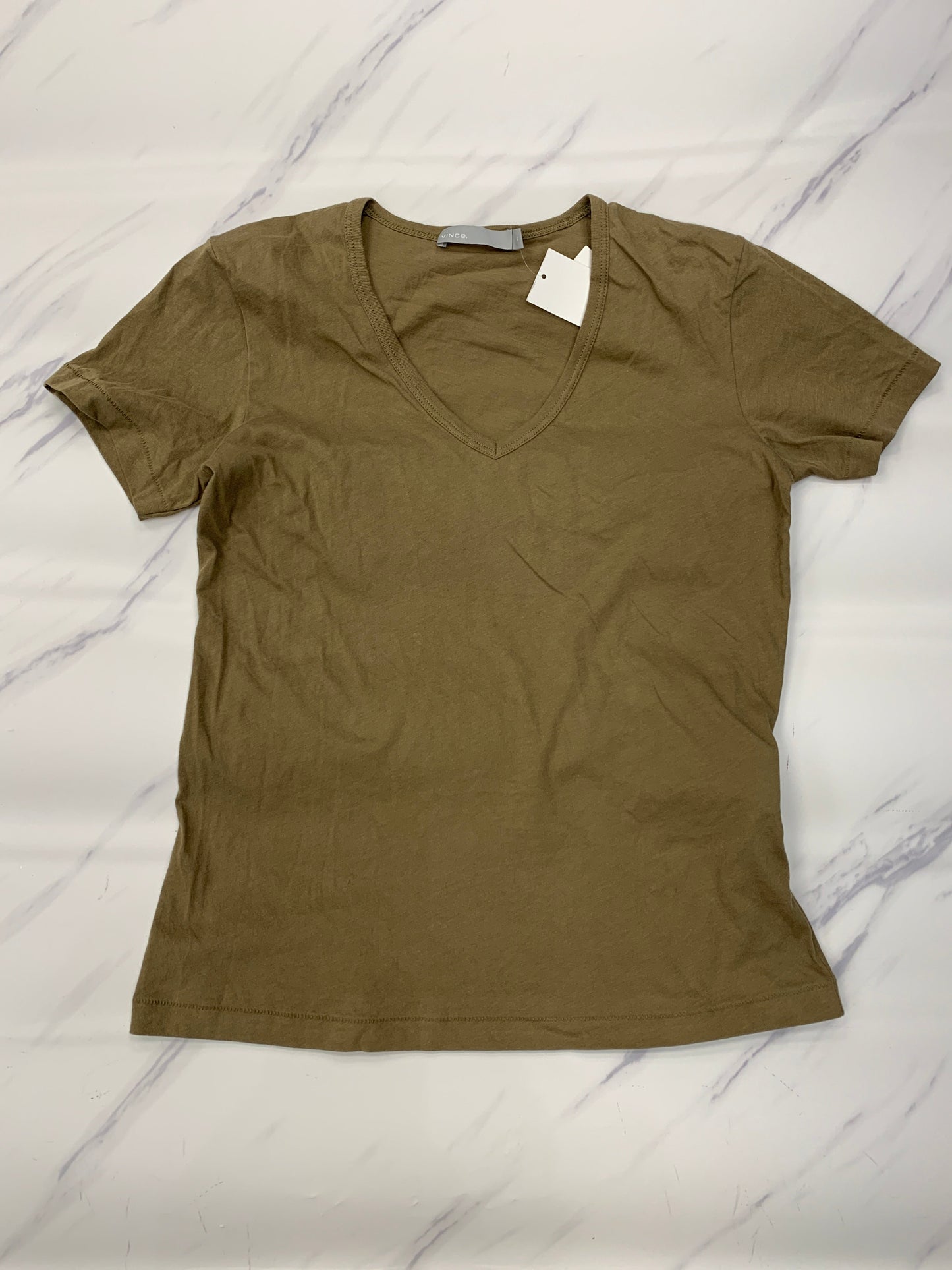 Top Short Sleeve By Vince In Green, Size: Xs