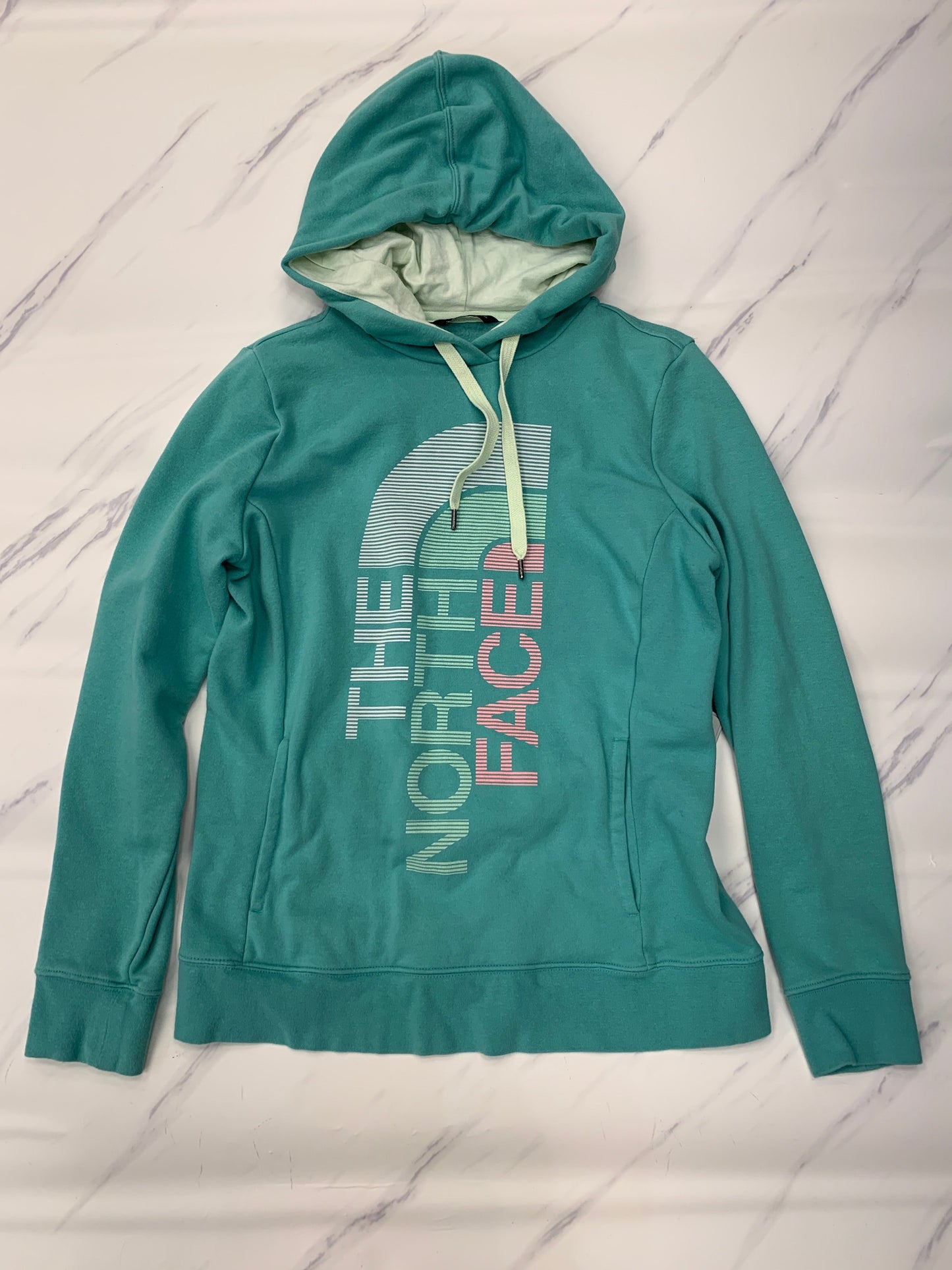 Athletic Sweatshirt Hoodie By The North Face In Green, Size: Xl