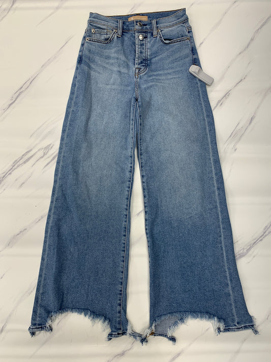 Jeans Wide Leg By 7 For All Mankind In Blue, Size: 0