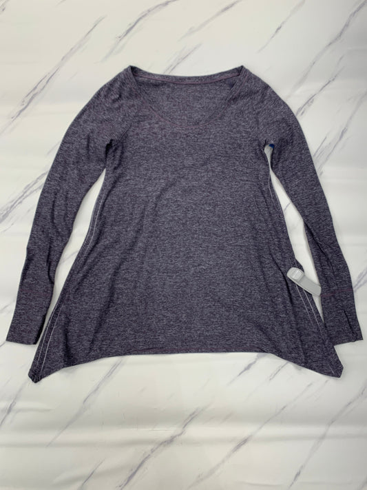 Athletic Top Long Sleeve Crewneck By Lululemon In Purple, Size: 6