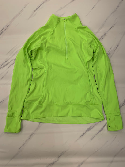 Athletic Top Long Sleeve Collar By Athleta In Yellow, Size: S